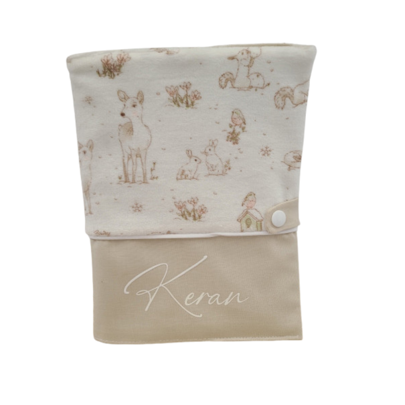 Protège carnet de santé tout doux personnalisable avec prénom